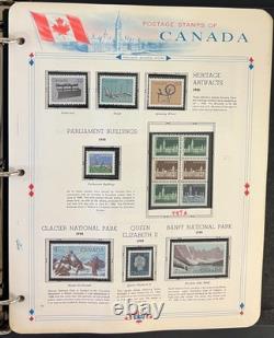 Album de collection de timbres du Canada, pages White Ace, neuf avec gomme d’origine (MNH), 1978-1985 ZAYIX