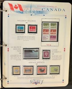 Album de collection de timbres du Canada, pages White Ace, neuf avec gomme d’origine (MNH), 1978-1985 ZAYIX