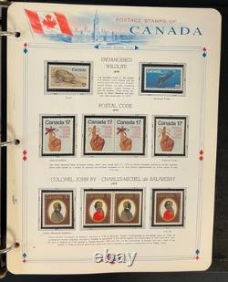 Album de collection de timbres du Canada, pages White Ace, neuf avec gomme d’origine (MNH), 1978-1985 ZAYIX