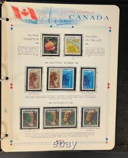 Album de collection de timbres du Canada, pages White Ace, neuf avec gomme d’origine (MNH), 1978-1985 ZAYIX