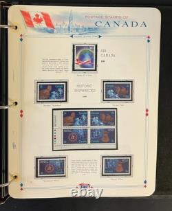 Album de collection de timbres du Canada, pages White Ace, timbres neufs sans charnière (MNH), 1982-1989 ZAYIX