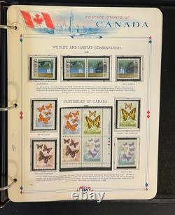 Album de collection de timbres du Canada, pages White Ace, timbres neufs sans charnière (MNH), 1982-1989 ZAYIX