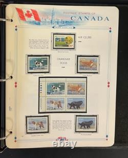 Album de collection de timbres du Canada, pages White Ace, timbres neufs sans charnière (MNH), 1982-1989 ZAYIX