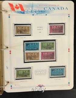 Album de collection de timbres du Canada, pages White Ace, très complet, neuf avec charnière MNH, 1995 ZAYIX