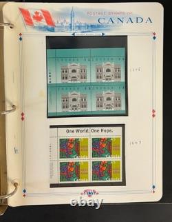 Album de collection de timbres du Canada, pages White Ace, très complet, neuf avec charnière MNH, 1995 ZAYIX