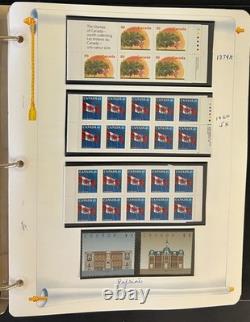 Album de collection de timbres du Canada, pages White Ace, très complet, neuf avec charnière MNH, 1995 ZAYIX