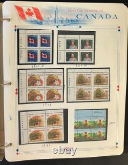 Album de collection de timbres du Canada, pages White Ace, très complet, neuf avec charnière MNH, 1995 ZAYIX Album de collection de timbres du Canada, pages White Ace, très complet, neuf avec charnière MNH, 1995 ZAYIX