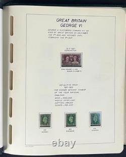 Album de collection de timbres du Commonwealth britannique et de l’Afrique George VI, neuf et oblitéré ZAYIX