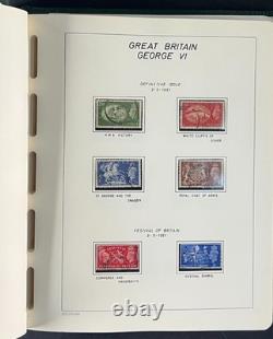 Album de collection de timbres du Commonwealth britannique et de l’Afrique George VI, neuf et oblitéré ZAYIX