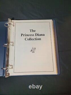 Album de collection de timbres du monde de la princesse Diana avec des timbres vintage