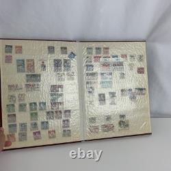 Album de collection de timbres du monde entier 100+ Vtg d'occasion VOIR PHOTOS