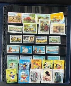 Album de collection de timbres du monde entier, des centaines de timbres neufs et oblitérés ZAYIX