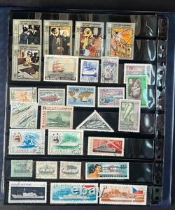 Album de collection de timbres du monde entier, des centaines de timbres neufs et oblitérés ZAYIX