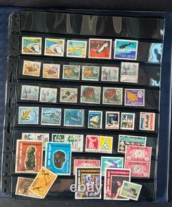 Album de collection de timbres du monde entier, des centaines de timbres neufs et oblitérés ZAYIX