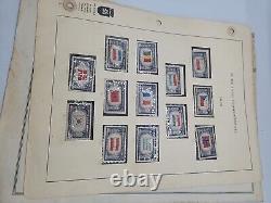 Album de collection de timbres en bloc et album de la Liberté et timbres en bloc de plaque