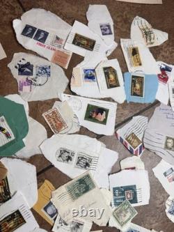 Album de collection de timbres-poste du monde entier, 100+ pays, 1 000+ timbres vintage