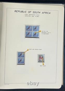 Album de collection de timbres spécialisé des variétés de défauts de plaque d’Afrique du Sud ZAYIX