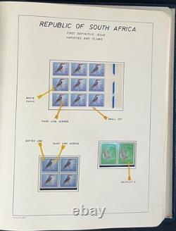 Album de collection de timbres spécialisé des variétés de défauts de plaque d’Afrique du Sud ZAYIX