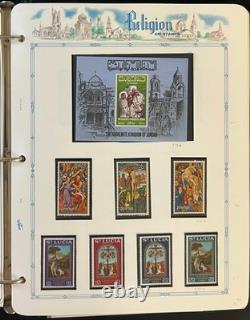 Album de collection de timbres thématiques sur les religions du monde entier MNH ZAYIX