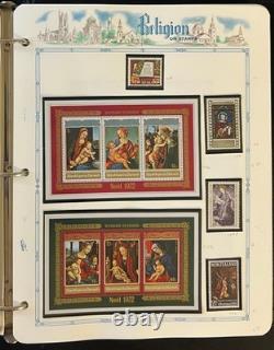 Album de collection de timbres thématiques sur les religions du monde entier MNH ZAYIX