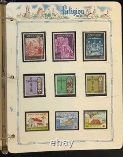 Album de collection de timbres thématiques sur les religions du monde entier MNH ZAYIX