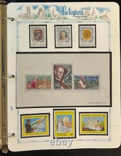 Album de collection de timbres thématiques sur les religions du monde entier MNH ZAYIX