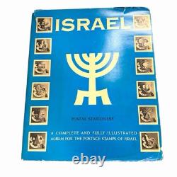 Album de collection de timbres vintage Israël 1959 Publications Minkus New York Ensemble rare
