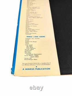 Album de collection de timbres vintage Israël 1959 Publications Minkus New York Ensemble rare