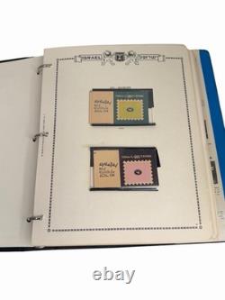 Album de collection de timbres vintage Israël 1959 Publications Minkus New York Ensemble rare