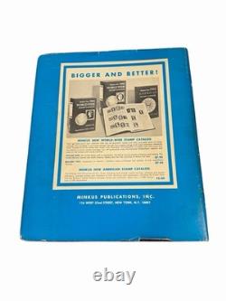 Album de collection de timbres vintage Israël 1959 Publications Minkus New York Ensemble rare