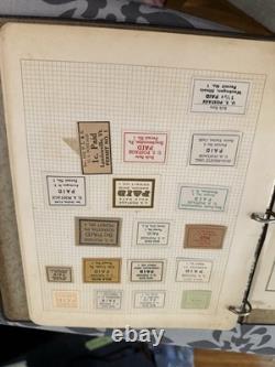 Album de collection de timbres vintage Livre de timbres anciens