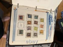 Album de collection de timbres vintage Livre de timbres anciens