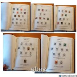 Album de collection de timbres vintage US/ONU/Philippines 500+ timbres 1873-1975