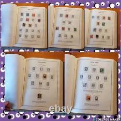 Album de collection de timbres vintage US/ONU/Philippines 500+ timbres 1873-1975