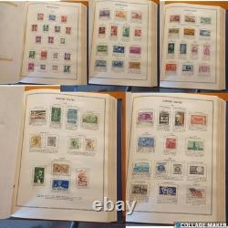 Album de collection de timbres vintage US/ONU/Philippines 500+ timbres 1873-1975