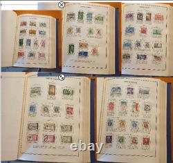 Album de collection de timbres vintage US/ONU/Philippines 500+ timbres 1873-1975