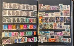 Album de collection de timbres vintage du monde entier Espagne, URSS, France + feuillets souvenirs
