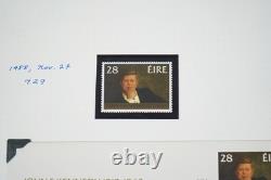 Album de collection spécialisé JFK du monde 1963 avec plus de 85 timbres et plus de 10 couvertures