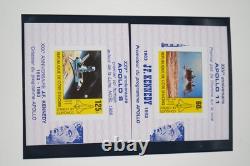 Album de collection spécialisé JFK du monde 1963 avec plus de 85 timbres et plus de 10 couvertures