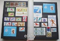 Album de l'URSS avec des timbres pour les Jeux olympiques, neufs sans charnière, excellente collection