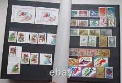 Album de l'URSS avec des timbres pour les Jeux olympiques, neufs sans charnière, excellente collection