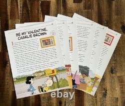 Album de luxe de la collection complète de timbres célébrant les Peanuts de l'US Postal Service