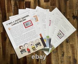 Album de luxe de la collection complète de timbres célébrant les Peanuts de l'US Postal Service