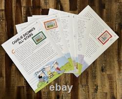 Album de luxe de la collection complète de timbres célébrant les Peanuts de l'US Postal Service