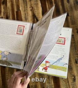 Album de luxe de la collection complète de timbres célébrant les Peanuts de l'US Postal Service