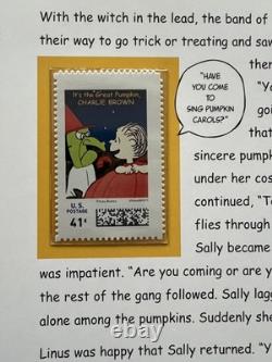 Album de luxe de la collection complète de timbres célébrant les Peanuts de l'US Postal Service