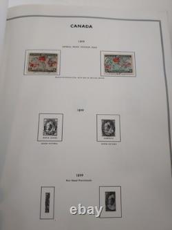 Album de timbres H. E. Harris CANADA & PROVINCES De nombreux timbres, y compris des années 1800