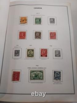 Album de timbres H. E. Harris CANADA & PROVINCES De nombreux timbres, y compris des années 1800