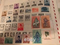 Album de timbres HE Harris vintage rempli de superbes exemplaires. Collection fascinante