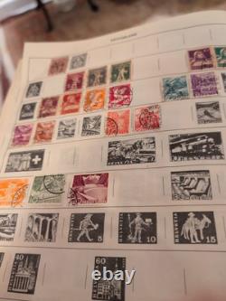 Album de timbres HE Harris vintage rempli de superbes exemplaires. Collection fascinante